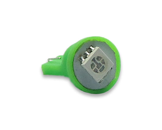 Imagem de Lâmpada T10 Pingo Esmagada 1 Led SMD Verde 12V