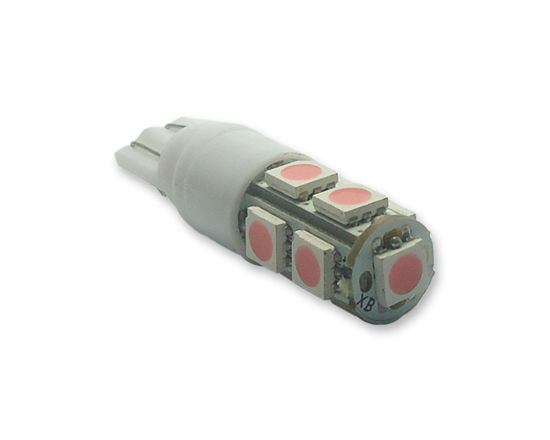 Imagem de T10 Esmagada 9 SMD ESTROBO Rosa