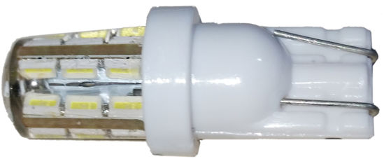 Imagem de C320 - T10 24 3014 Silicone Branco 12V (base plastica)