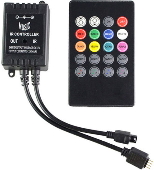 Imagem de C472 - Controle Ritmico Som Automotivo p/ Fita Led RGB 12V