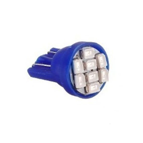 Imagem de C200 - T10 Esmagada 8 1206 SMD Azul (meia-Luz)