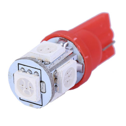 Imagem de C085 - T10 Esmagada 5 SMD Vermelho (meia-luz)