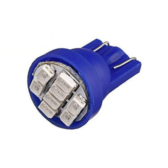 Imagem de T200 - T10 Esmagada 8 1206 SMD Azul (meia-Luz) 24V