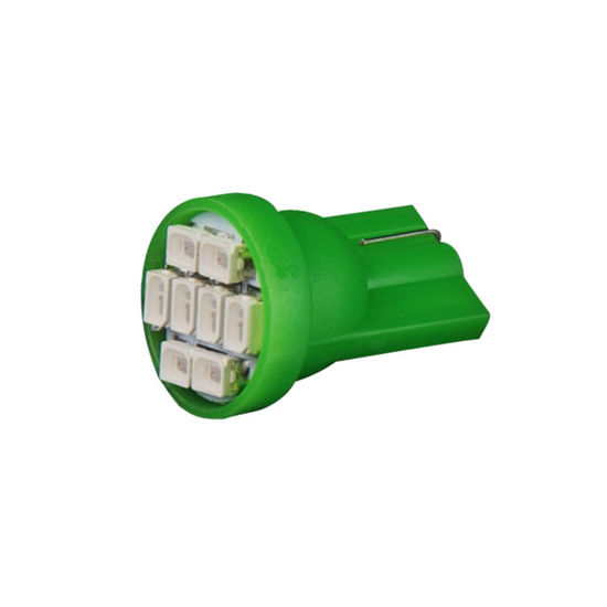 Imagem de T201 - T10 Esmagada 8 1206 SMD Verde (meia-Luz) 24V