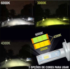 Imagem de FLC3 - Farol Led 3 cores 6K/4,3K/3K 4000LM Ray X