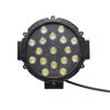 Imagem de F51W-MR - Farol Redondo Off Road 17 LEDs 51W Mascara Negra Bivolt-12v/24v