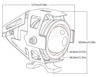 Imagem de B620CN - Farol de Milha Led U5 Auxiliar Moto 20W 10-80V (baixa/alta/estrobo) Cinoy