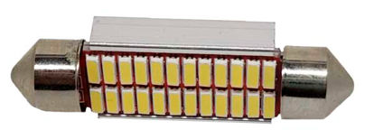 Imagem de LT41-814 - Led Torpedo 41mm 24 4014 SMD Canceller Branco 12V