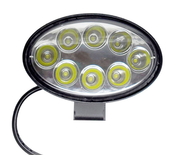 Imagem de FO24W-CREE - Farol Led 8 CREE Oval 24W 9V-36V (8,7 x 14cm)                                          