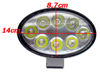 Imagem de FO24W-CREE - Farol Led 8 CREE Oval 24W 9V-36V (8,7 x 14cm)                                          