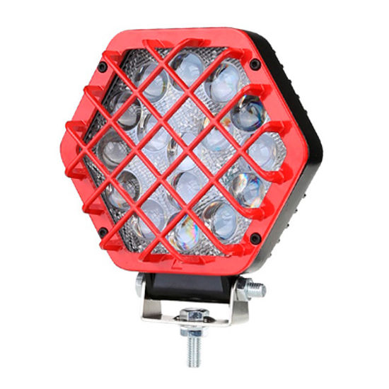 Imagem de F48W-GV - Farol Off Road 16 LED 48W Grade Vermelha Bivolt (diametro 14cm)