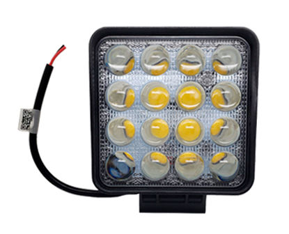 Imagem de F48W-4DAM - Farol OFF ROAD 16 Leds 48W BIVOLT 4D Amarelo (10,9 x 10,9cm)