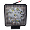 Imagem de F27W-MQ  - Farol OFF ROAD 9 LEDS 27W BIVOLT 6000K Quadrado (medidas 10,9 x 10,9)