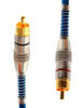Imagem de RCA1MAZT1  -  Cabo RCA Prime Plug Metal Azul 5mm 1m Svart TechOne
