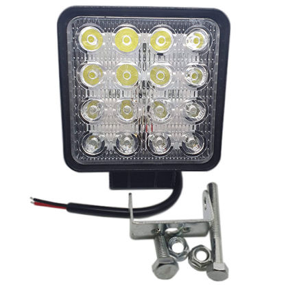 Imagem de F48W-STD - Farol OFF ROAD 48W 16 Leds 6000K BIVOLT Standard (Quadrado 10,9cm x 10,9cm x 4,5cm)