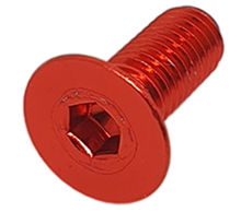 Imagem de PAN01-M8x20-VM - Parafuso Anodizado M8 x 20mm Allen Flat Alumínio Vermelho