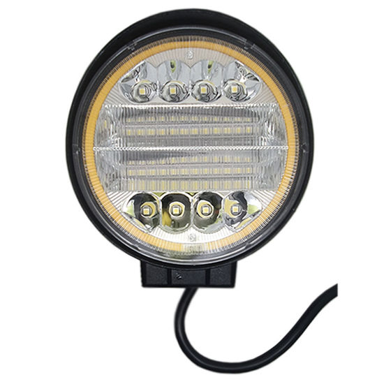 Imagem de FAR72W-6K  - Farol Auxiliar Redondo 32 Leds 72W 12/24V c/ Angel Eyes (diâmetro 11,3 - espessura 3,5)