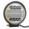 Imagem de FAR72W-6K  - Farol Auxiliar Redondo 32 Leds 72W 12/24V c/ Angel Eyes (diâmetro 11,3 - espessura 3,5)