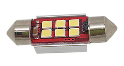 Imagem de C377 - Torpedo 36mm 6 2835 SMD Branco Bivolt (S/ Polaridade)