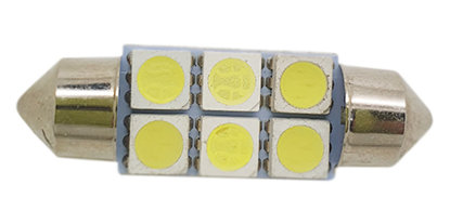 Imagem de C261 - Torpedo 36mm 6 SMD 5050 12V Branco