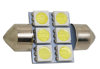 Imagem de C266 - Torpedo 31mm 6 SMD 5050 12V Branco