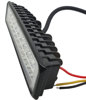 Imagem de FR54W-AM  -  Farol Retangular Off Road 18 Leds 54W 12-80V Luz Branca c/ Ambar - Estrobo - Pisca