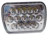 Imagem de FA45W-STD  - Farol Auxiliar Retangular 15 Leds 45W 10-30V Alta/Baixa Standard (medidas:A:14cm x L:20cm x P:7cm)