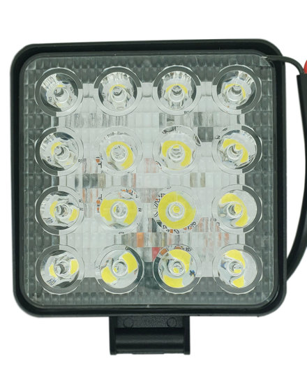 Imagem de FA48W-VL  - Farol Auxiliar 16 SMD 48W 6000K  IP67 Bivolt Vclear (quadrado 10,5 x 10,5)