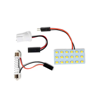 Imagem de LP-938 - Led Placa 18 3528 SMD 12V Branco c/ 2 Conectores T10 e Torpedo