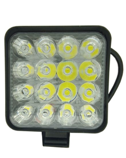 Imagem de FAM48W-SMD  - Farol Auxiliar Mini 48W 16SMD 6000K IP67 Bivolt Quadrado Vclear (8,5 x 8,5 x 1,8cm)