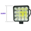 Imagem de FAM48W-SMD  - Farol Auxiliar Mini 48W 16SMD 6000K 2880 Lumens IP67 Bivolt Quadrado Vclear   (medida 9,5 x 9,5cm)