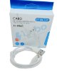 Imagem de CB-TIPOC-BR-836   -   Cabo USB Tipo C 3.1A 1 Metro Comprimento Branco