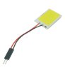 Imagem de LP24V-982  -  Led Placa 24 COB Branco 24V c/ 2 Conectores T10 e Torpedo (2,5cm X 3,5cm)