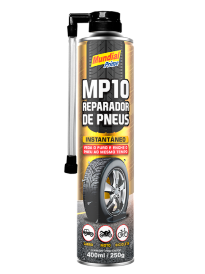 Imagem de RP-400ML-MP  - Reparador de Pneus 400ML Mundial Prime (Pneu c/ e s/ Camara)