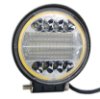 Imagem de FAR72W-6K-CN  - Farol Auxiliar Redondo 32 Leds 72W 12/24V c/ Angel Eyes Cinoy (diametro 11,3 x 3,5 espessura)