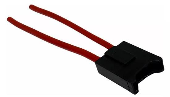 Imagem de PFL-01 - Porta Fusível Lamina c/ Tampa 2 vias Fio 1,5mm Terminal 6,3mm (linha DH10)