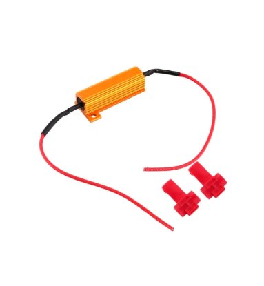 Imagem de CANL25W-8RJ - Resistor Lâmpada Led Canceller 25W 8RJ c/ Presilhas