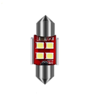 Imagem de C376 - Torpedo 31mm 4 2835 SMD Branco Bivolt (S/ Polaridade)