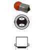 Imagem de LH67-5W-AM-LX  - Lampada Halogena 67 Ambar 1 Polo 12V 5W Litenlux