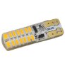 Imagem de C324-AM - T10 Esmagada 24 3014 Silicone Ambar 12V   