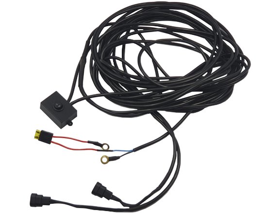 Imagem de ECP-7M -  Chicote p/ Máquinas de Pulverização 3 Metros + 7 Metros  + 3 Metros Esquerda + 3 Metros Direita c/ Tecla Lig/Desl Plug Macho (cabo PP 2x1mm)
