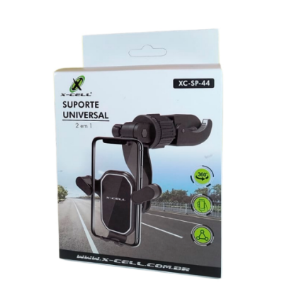 Imagem de SCU-PT-SP44  - Suporte Celular Universal Preto Carro/Moto/Bike