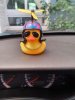 Imagem de CH5062  - Pato Decorativo c/ Óculos e Corrente (sem capacete)
