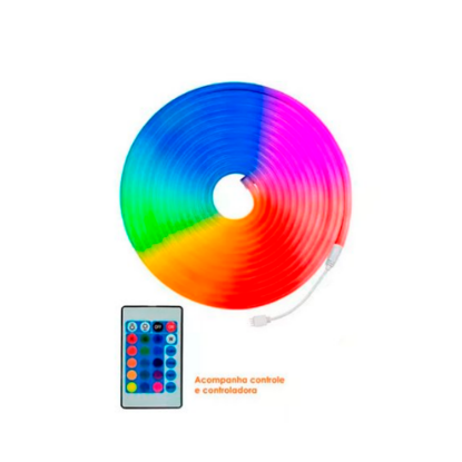 Imagem de FLN-RGB - Fita Led Neon 2835 SMD 12V IP65 5 Metros RGB