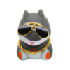 Imagem de CH5083 - Hamster Decorativo Cinza c/ Óculos e Corrente Amarelo (sem capacete)