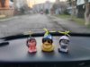 Imagem de CH5083 - Hamster Decorativo Cinza c/ Óculos e Corrente Amarelo (sem capacete)