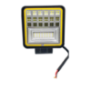 Imagem de FAQ-126W  - Farol Auxiliar Quadrado 42 SMD 138W 6500K c/ Angel Eyes Bivolt (medida 10,5 x 10,5cm)