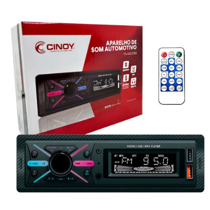 Imagem de RADBT13-CN - Radio CINOY USB/USB POWER/MP3/FM BLUETOOTH 4x45W C/Controle
