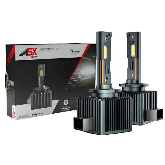 Imagem de SLD3S-6K-ASX  - Super Led D3S/D3R/D8S 14.000 Lumens (PAR) 100W 6000K Cambus Bivolt 9-100V ASX