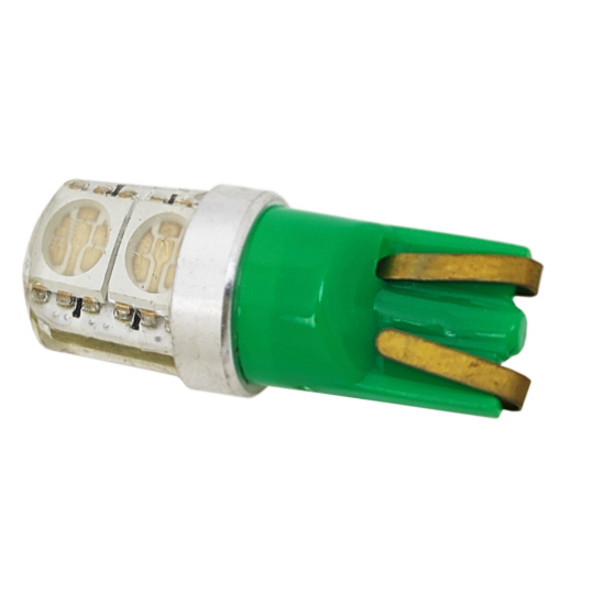 Imagem de LT10-840-VD - Led T10 4 5050 SMD 12V Silicone Verde (terminal reforçado)